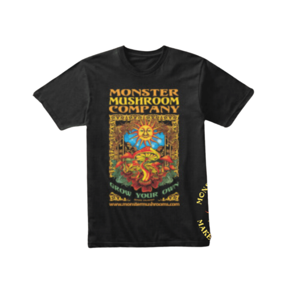 Mushroom T-shirt. At-home Mushroom Growing Supplies.
