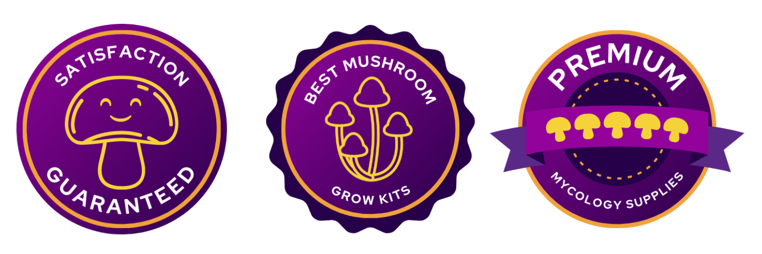 Trust Badge #1: Satisfaction Guaranteed Trust Badge #2: Best Mushroom Grow Kits Trust Badge #3: Premium Mycology Supplies