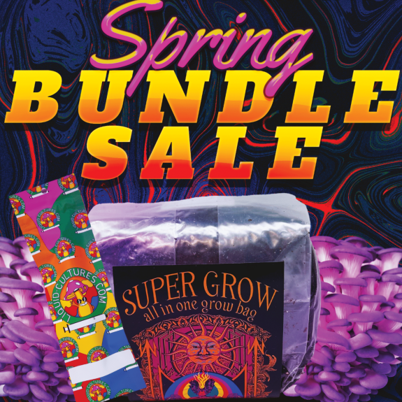 All-in-One Mushroom Grow Bag and liquid culture